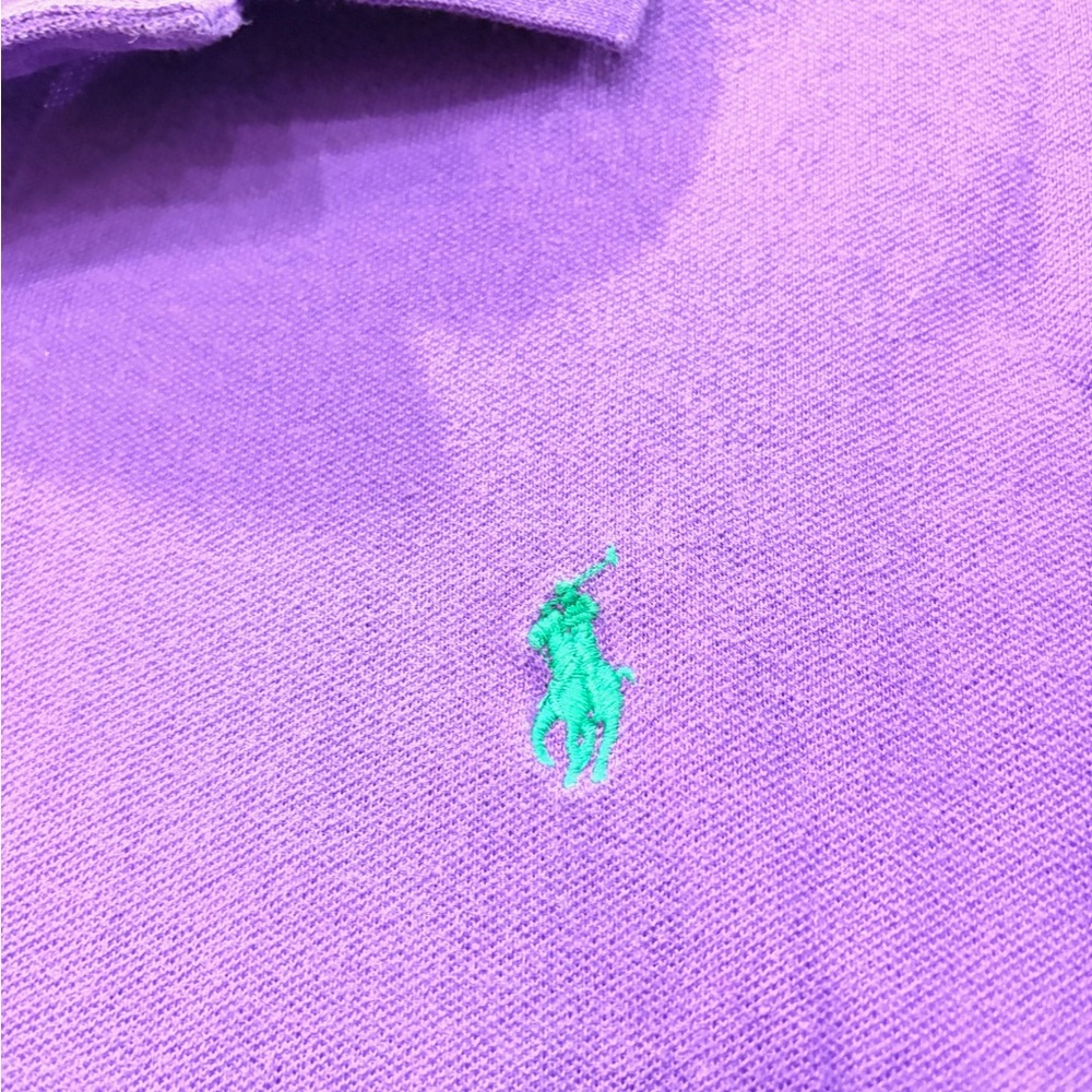 Ralph Lauren Men’s Violet Polo with Green Pony